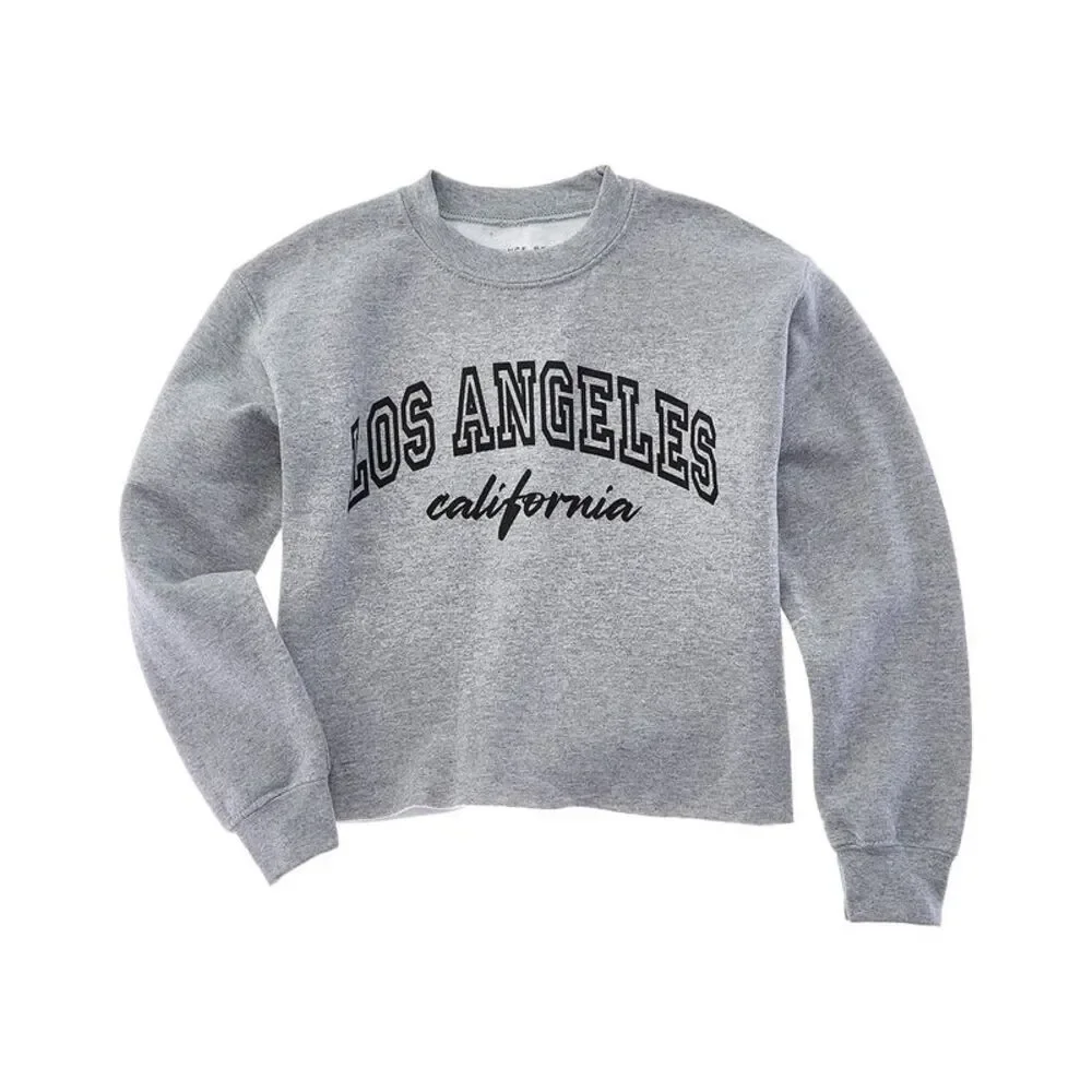 Prince Peter Collection Girls Prince Peter Los Angeles Varsity Crop Pullover,